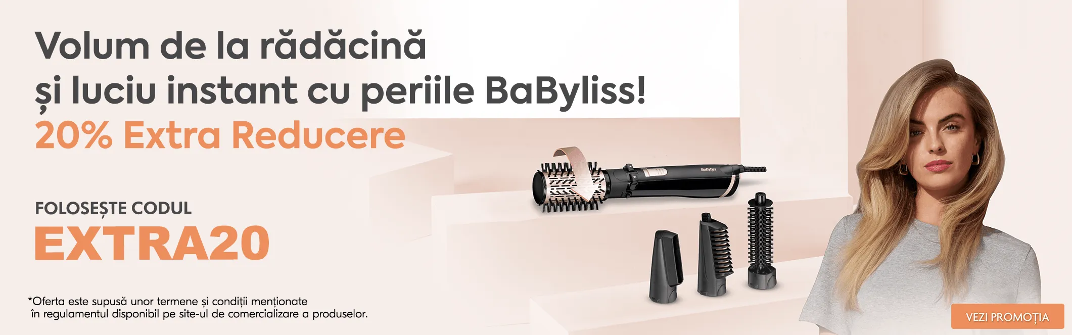 Campanie BaByliss EXTRA20 perii rotative