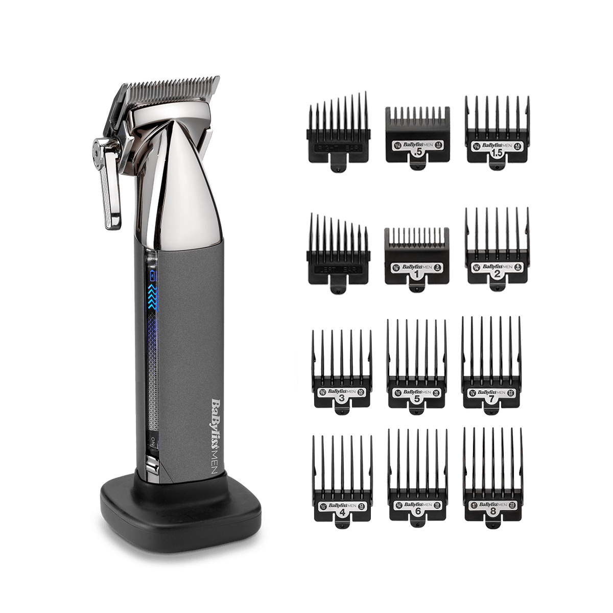 Aparat de tuns parul Super-X Metal Series, 12 accesorii E996E, BaByliss