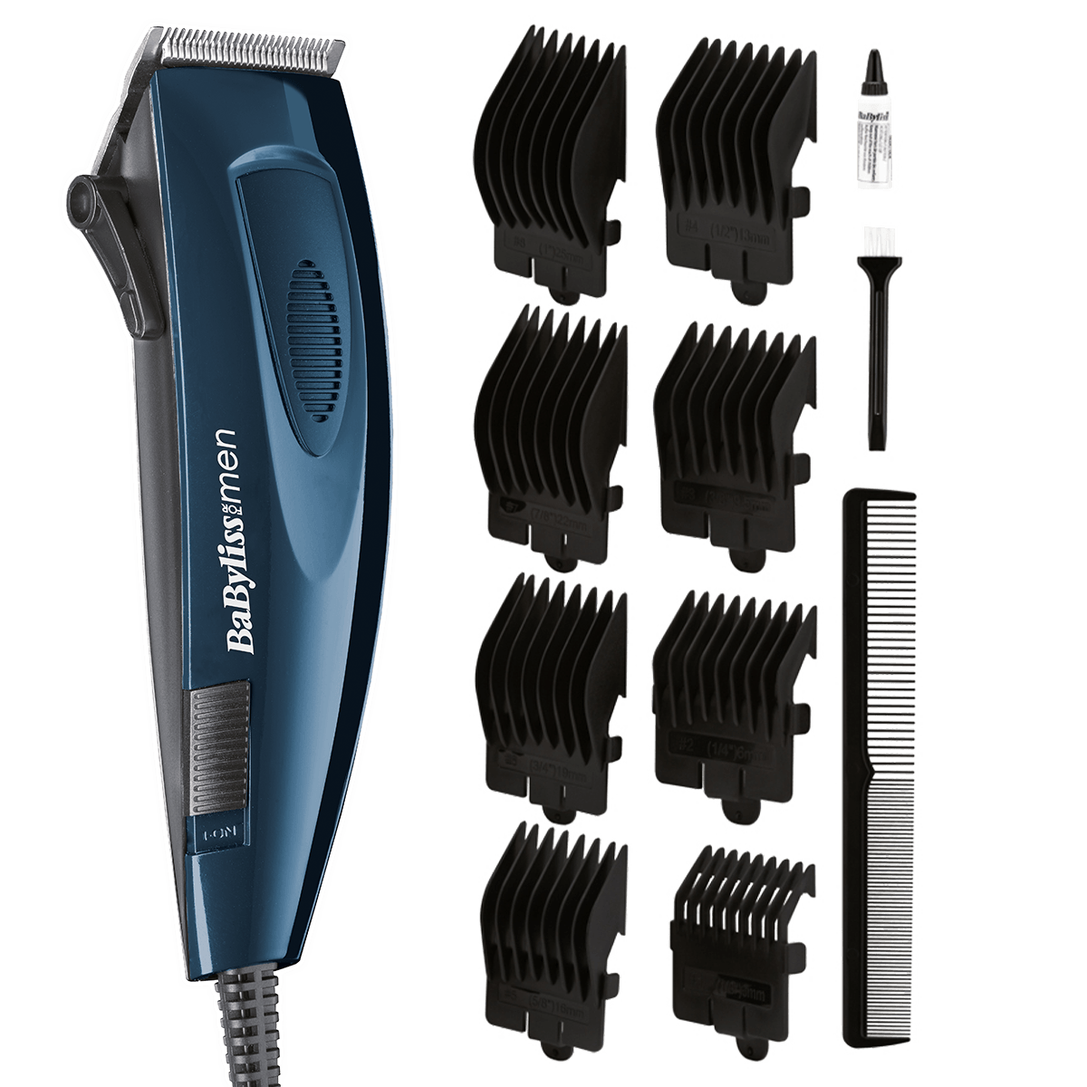 Aparat de tuns Corded Hair Clipper, 8 accesorii, E695E