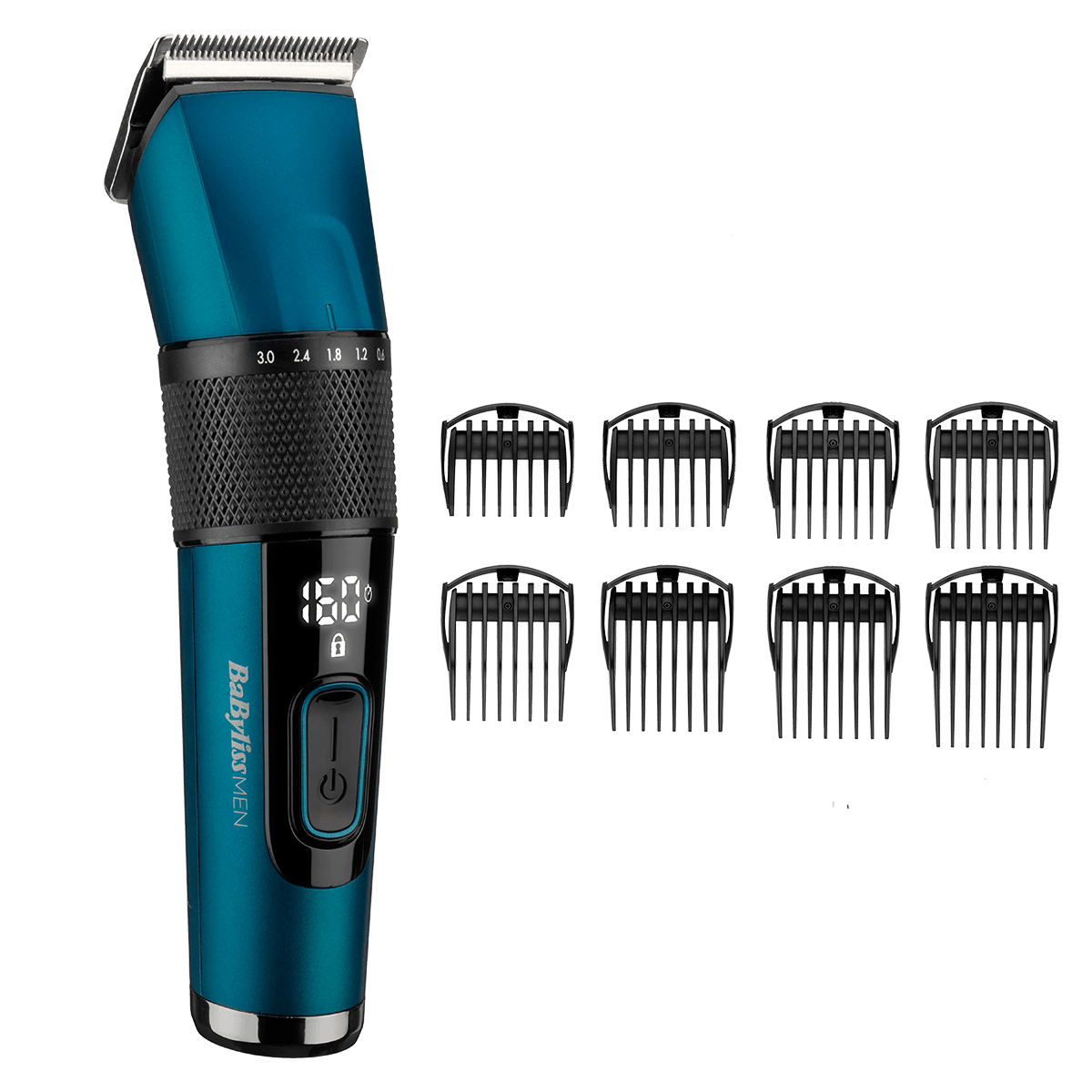 Aparat de tuns parul si barba Japanese Steel, 8 accesorii E990E, BaByliss