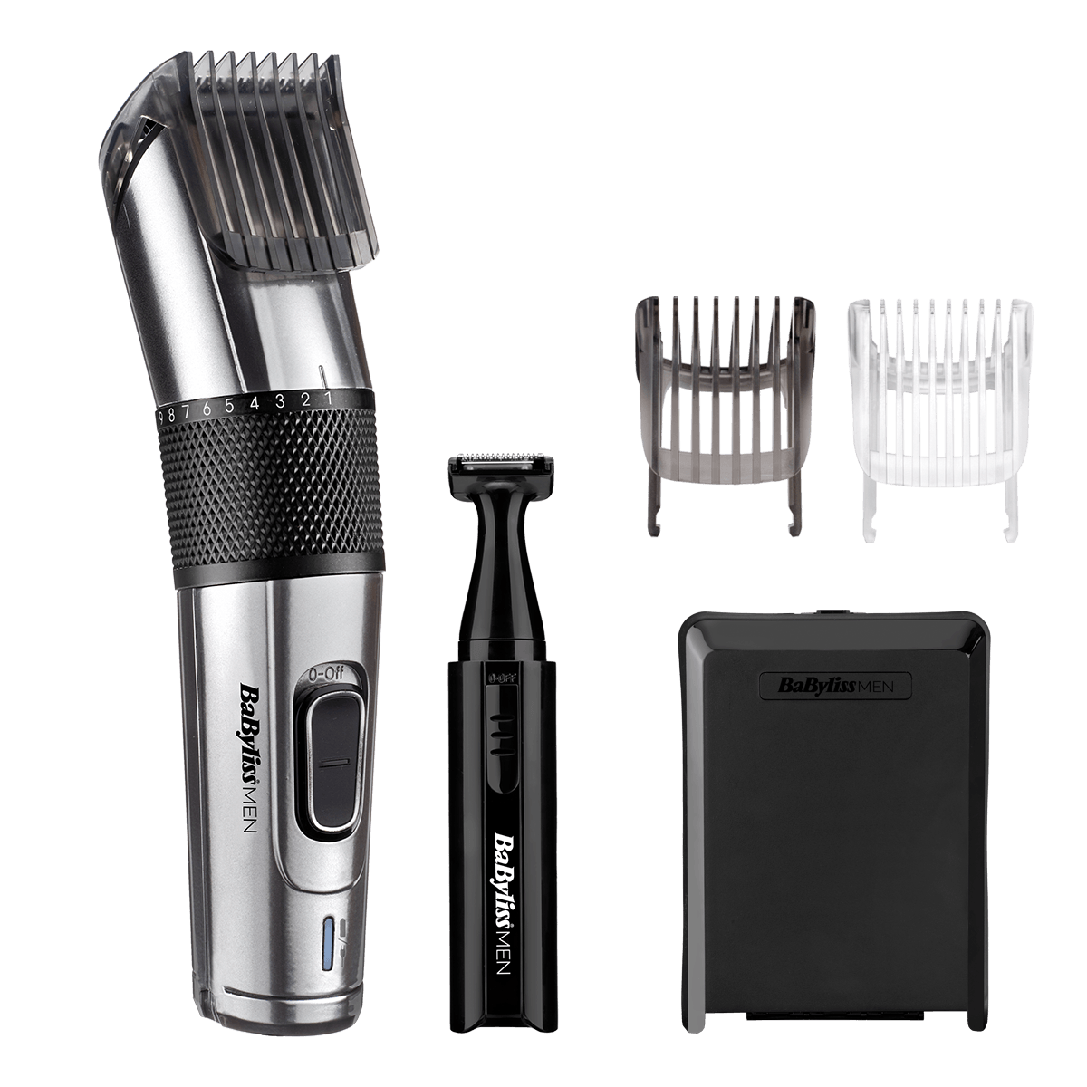 Aparat de tuns parul Carbon Steel Hair Clipper, 2 accesorii E977E, BaByliss