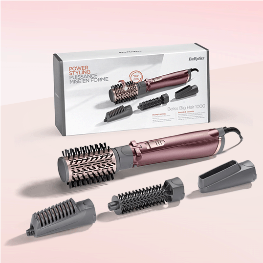 Perie rotativa Beliss Big Hair 1000W + 4 capete AS960E