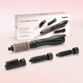  Perie cu aer cald Smooth Finish 1200W AS122E cu 4 accesorii  BaByliss