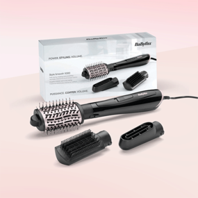  Perie cu aer cald Style Smooth 1000W AS128E cu 3 accesorii  BaByliss