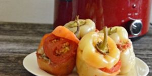 Ardei umpluti la Slow Cooker Crock-Pot 3.5L Red by Carte de retete