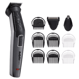 Set aparat de tuns și ras MT727E Carbon Titanium 10in1 Multi Trimmer, Black BaByliss