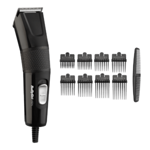 Aparat de tuns și aranjat părul și barba Power Hair Clipper, 8 accesorii E756E, BaByliss