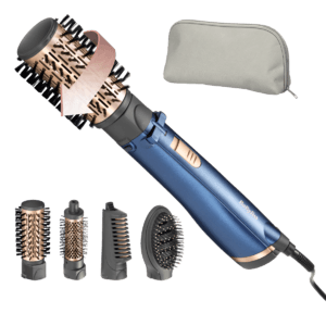 Perie rotativă Frizz-free Airbrush 1000W + 5 accesorii AS966ROE  empowered by Cristina Ich BaByliss