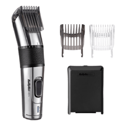 Aparat de tuns părul și aranjat barba Carbon Steel Hair Clipper, 2 accesorii E977E, BaByliss