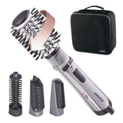 Perie rotativa BeLiss brushing 1000W + 4 accesorii 2735E, Gri BaByliss