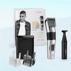 Aparat de tuns părul Carbon Steel Hair Clipper, 2 accesorii E977E, BaByliss