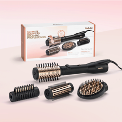 Perie rotativă Big Hair Luxe 650W + 4 accesorii AS970E Negru mat/Auriu BaByliss