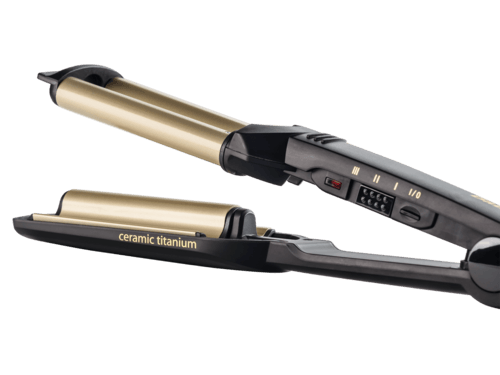 Placă De Ondulat Părul Easy Waves C260e Babyliss Plăci Late 57 X 100 Mm Tehnologie Titanium Inveliș Ceramic 3 Setări Temperatură Inchidere Automată Husă Termorezistentă Din Categoria Placi Pentru Creponat