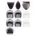 Set aparat de tuns și ras MT727E Carbon Titanium 10in1 Multi Trimmer, Black BaByliss