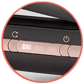 3 setări de temperatură adaptate fiecărui tip de păr